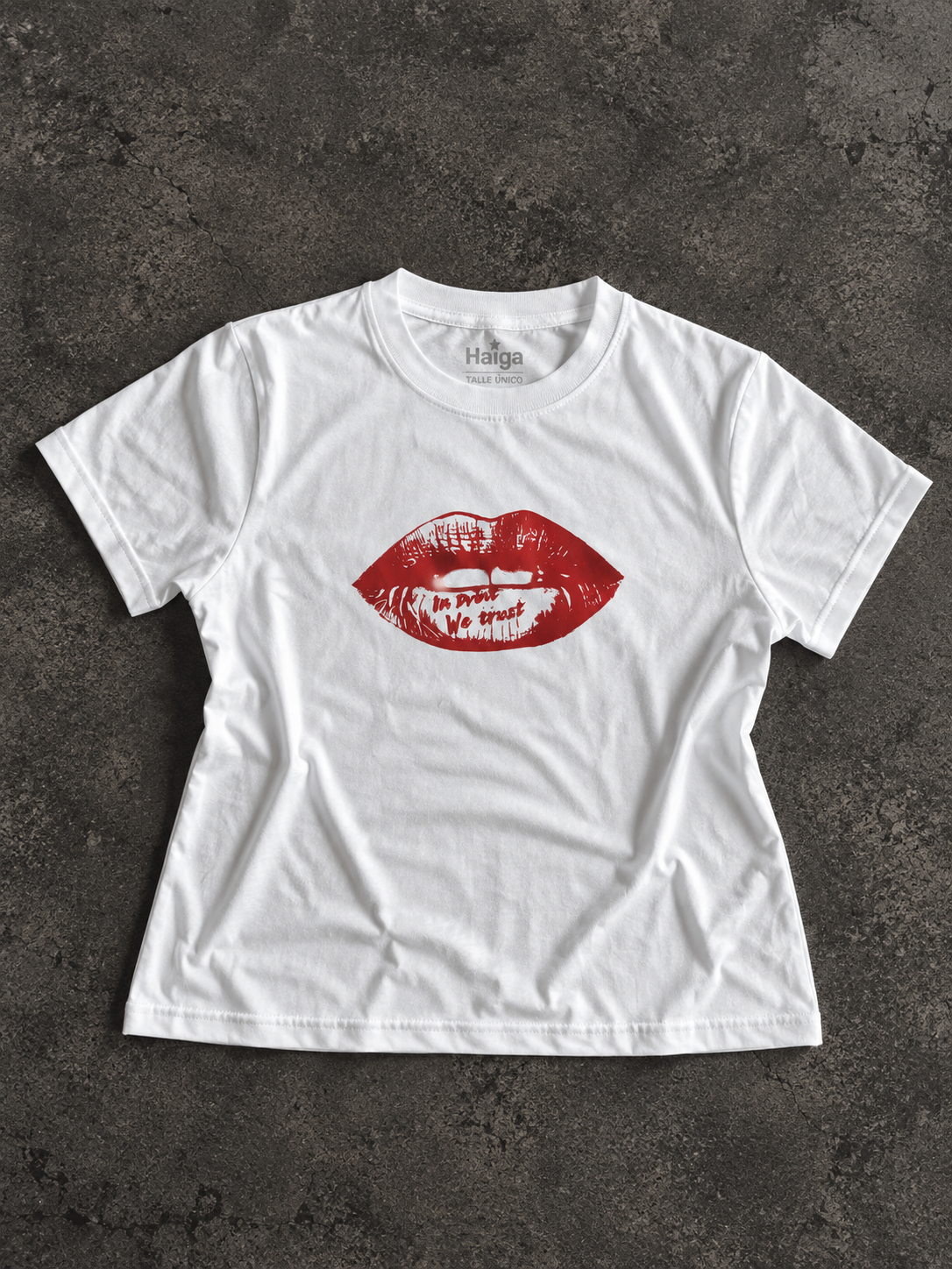 Baby tee - Estampa de Labios